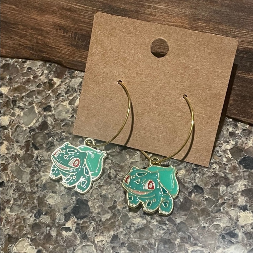 Bulbasaur earrings